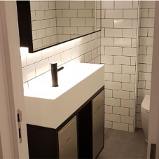 Luxury washrooms for art deco building
