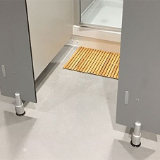 Hygienic flooring for changing rooms and staff areas