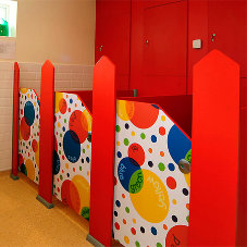 Wow-factor nursery school washrooms for Little Ripley