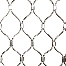 Rope diamond ferruled mesh offers flexibility