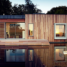 Woodtrend cladding and decking for New Forest house
