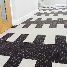 Array carpets create bright and modern work environment
