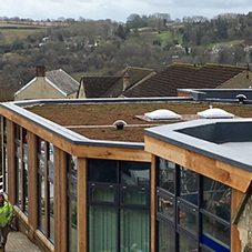 Spectraplan single ply roof system at Chalford Hill