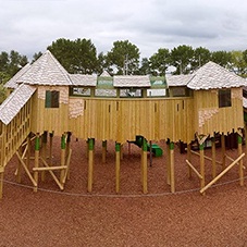 Timber playground at Vauxhall Holiday Park
