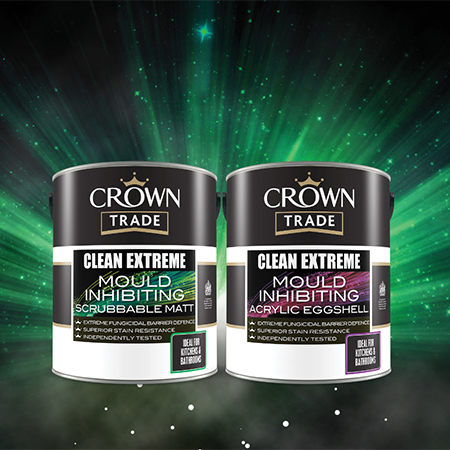 Crown Trade Paints release mould inhibiting paint