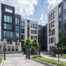 Lightweight natural slate cladding for luxury apartments