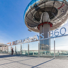 Tobermore hard landscaping specified at British Airways i360