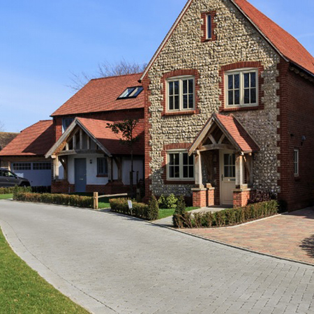 Permeable paving for Junnell Homes in West Sussex