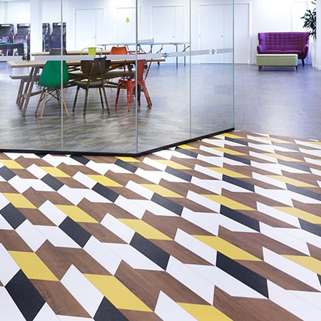 Luxury Vinyl Tiles brighten up Space 48 office space