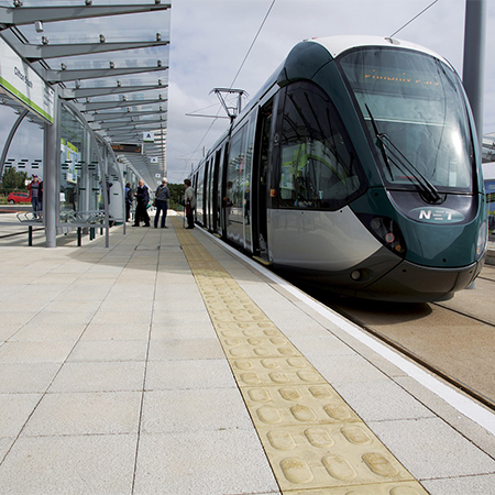 Ultrapave gives natural granite aesthetic for tram extension