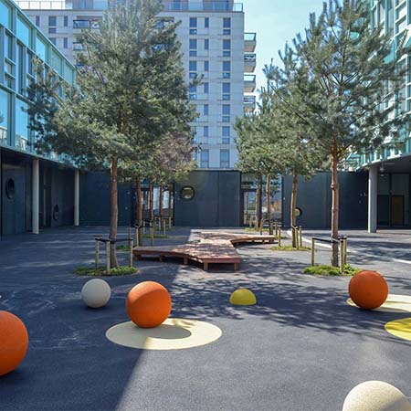 Premium timber adds style to outdoor playground