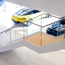 M&G chosen to install feature stair case for Aston Martin’s showroom