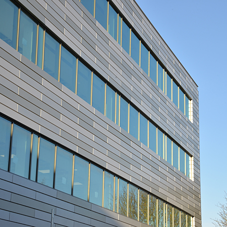 Rainscreen support system for new WorldPay offices