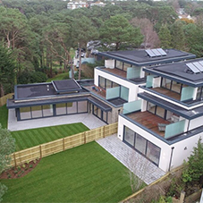 New waterproof roofing system for housing development in Dorset