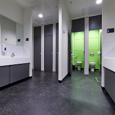 Anti-vandal and anti-bully washrooms for the Inspiration Academy