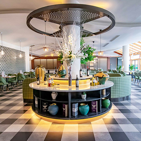 Stunning modern Gingham floor pattern for 4* hotel in Ireland