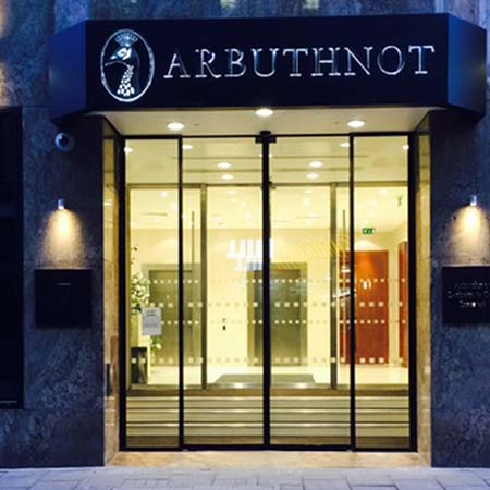 Two sets of bi-parting doors add aesthetics for Arbuthnot Banking