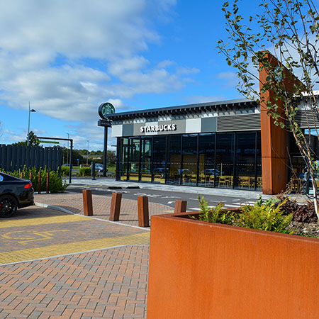Bollards and Cycle Stands ensure safety at Tees Bay Retail park