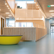 Modern material concept for a creative learning environment