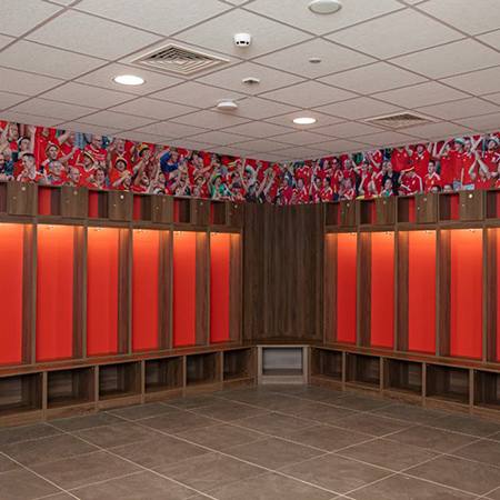 42 football lockers for The National Football Development Centre