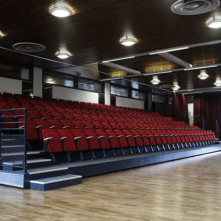 Retractable seating at the University of Birmingham