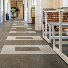 nora® rubber floor coverings enhance the character of Meridiaan College