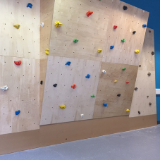 climbAwall make party activities easy in this new Richmond basement