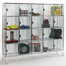 Compartment wire mesh lockers are in stock