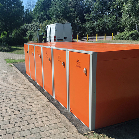 Velo-Box Lockers deter bike theft for park and ride sites