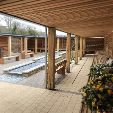 Twinfix install canopies for Cheltenham Crematorium's reflection gardens