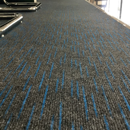Durable Dash carpet tile for car showroom