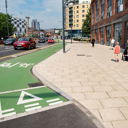 Aggregate Industries backs Manchester cycle network