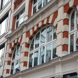 New fixed casement windows for Rathbone Place in Fitzrovia