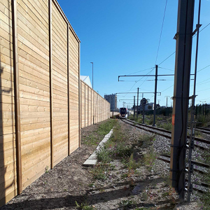 Jacksons Acoustic Fencing provides noise mitigation for train depot