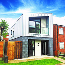 Birmingham's first modular home receives its windows and doors from Kestrel