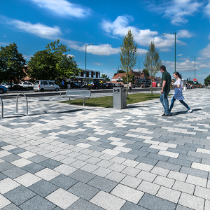 Tobermore provide block paving for Hurst Lane Place Regeneration