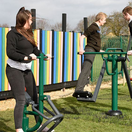 Brand new outdoor gym at Highfield Ely Academy