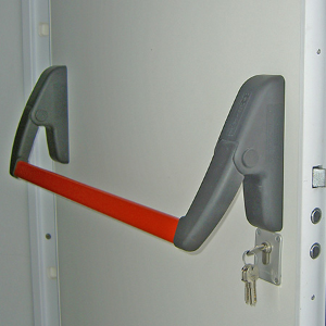 Shaw Security's multi-point locking fire exit door