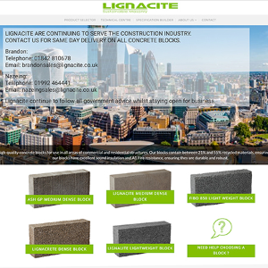 Lignacite unveil new website providing you with the tools for the future