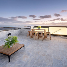 Terrace access achieved using box rooflight to highlight ocean views