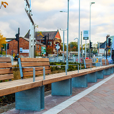 Bailey Streetscene seating helps to make Ashton transport interchange more passenger friendly