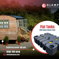 Inconspicuous waste tanks installed by Glampsan at Cumbrian Glamping retreat