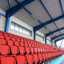Spectator Seating at the Shildon-Sunnydale Leisure Centre
