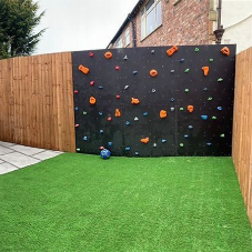 Bespoke climbing walls offer an entertaining addition to garden renovations