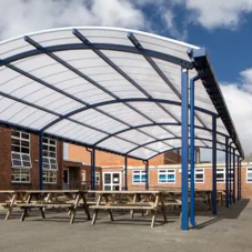 Elfed High School in Flintshire Adds Dining Shelter