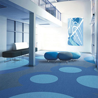 Flexible floor tiles/sheets: heavy-duty