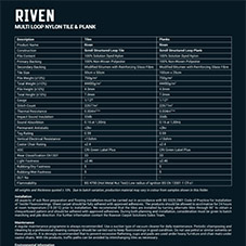 Riven - Tech Sheet