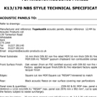 Topakustik Acoustic Panels Specification