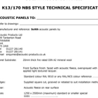 Solith Acoustic Panels Specification