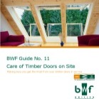 Care of Timber Doors on Site
